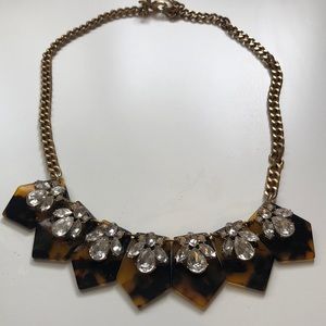 J. Crew Tortoise Shell Statement Necklace